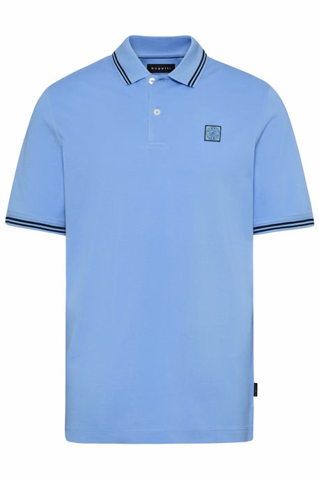 Bugatti Herren Poloshirt met contrasterende strepen - Image 3