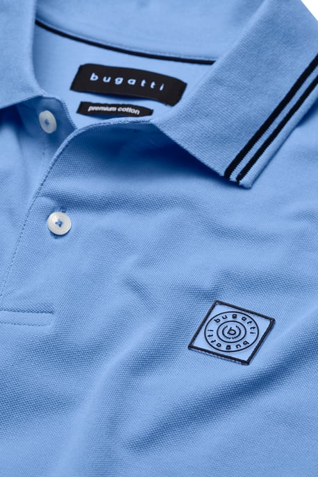 Bugatti Herren Poloshirt met contrasterende strepen - Image 5