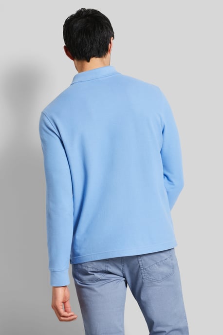 Bugatti Herren Polo met lange mouwen van puur katoen - Image 2