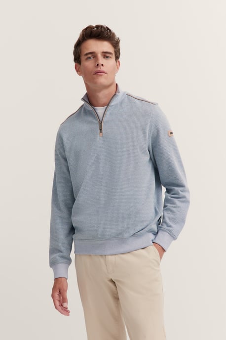 Bugatti Herren Sweatshirt Troyer met opstaande kraag & ritssluiting - Image 1