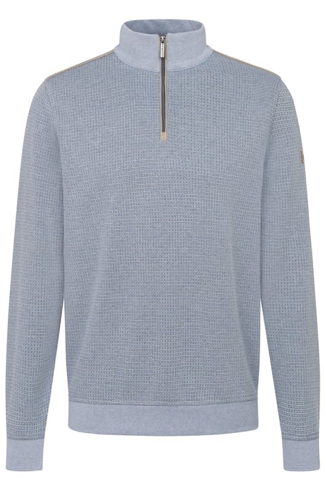 Bugatti Herren Sweatshirt Troyer met opstaande kraag & ritssluiting - Image 3