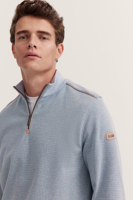 Bugatti Herren Sweatshirt Troyer met opstaande kraag & ritssluiting - Image 4