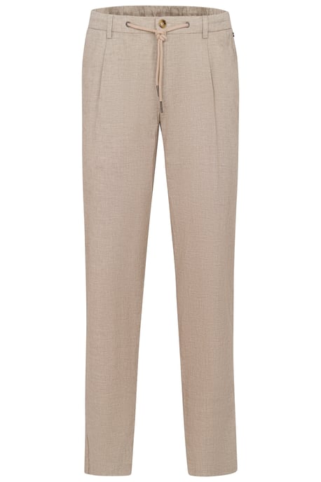 Bugatti Herren Geplooide broek met katoen-linnenmix - Image 3