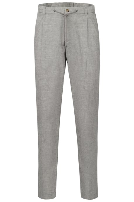 Bugatti Herren Geplooide broek met katoen-linnenmix - Image 3