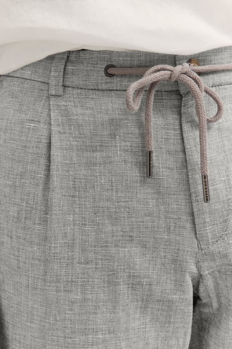 Bugatti Herren Geplooide broek met katoen-linnenmix - Image 5