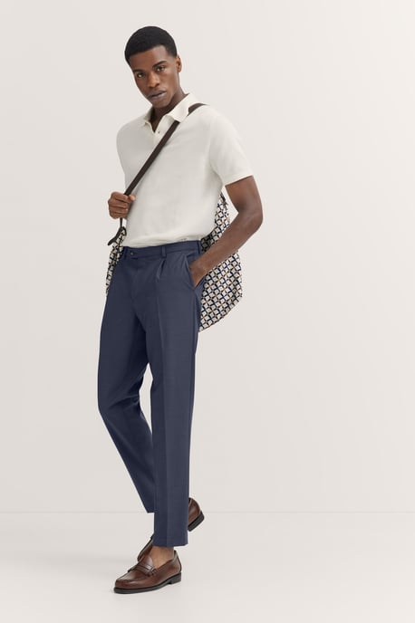 Bugatti Herren Geplooide broek met stretch en plooien - Image 4