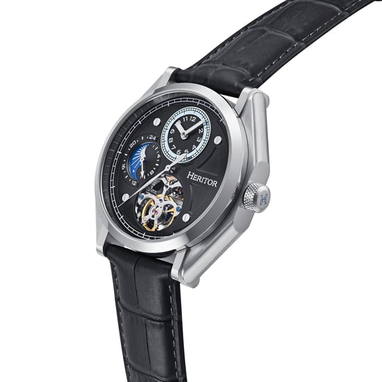 Heritor Automatic Antoni Horloge met Leren Band - Image 3