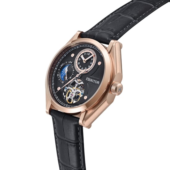 Heritor Automatic Antoni Horloge met Leren Band - Image 3