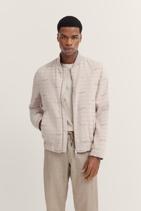 Bugatti Herren Blouson met collage kraag - Image 1