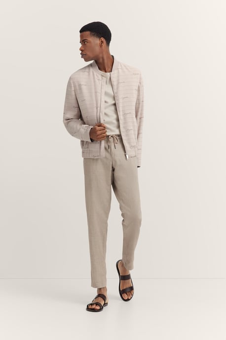 Bugatti Herren Blouson met collage kraag - Image 4