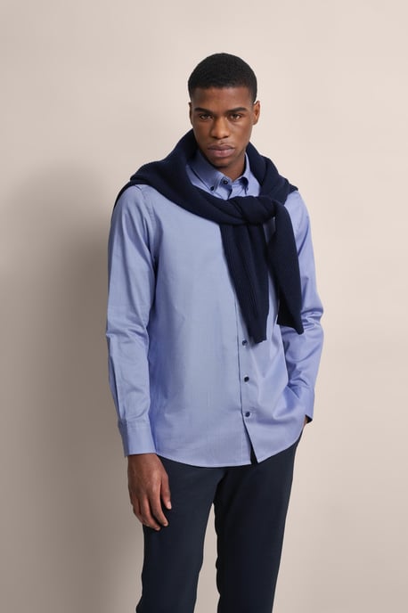Bugatti Herren Casual overhemd in fijn satijn - Image 5
