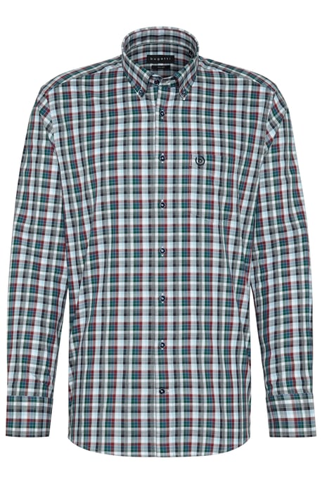 Bugatti Herren Geruit overhemd met button-down kraag - Image 3