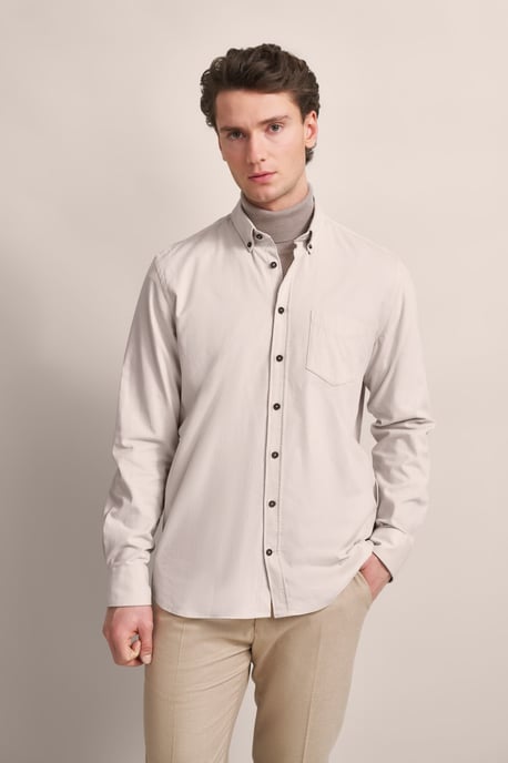 Bugatti Herren Shirt in modern fijn ribfluweel - Image 1