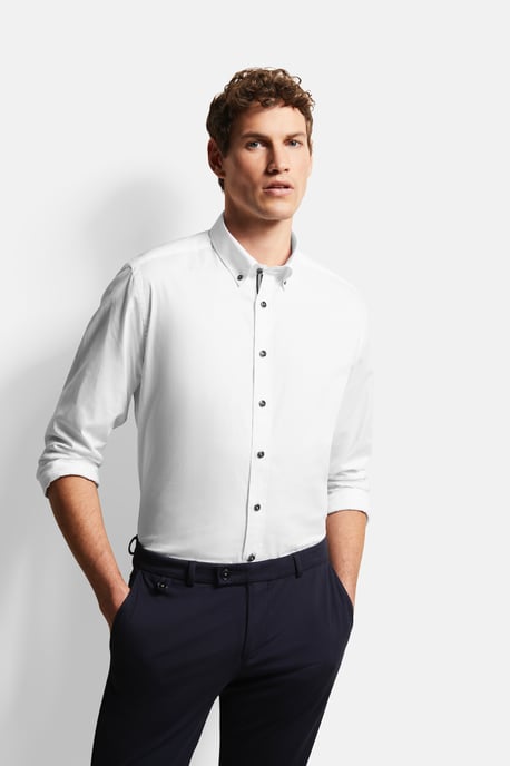 Bugatti Herren Katoenen overhemd met button-down kraag - Image 1