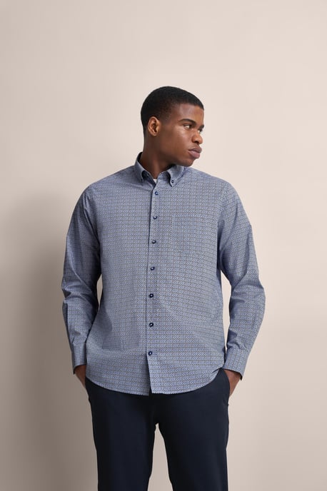 Bugatti Herren Shirt met moderne pasvorm - Image 5