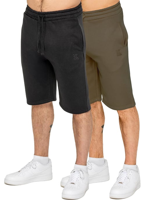 Kruze Heren Fleece Korte Broek 2 Pak - Image 1