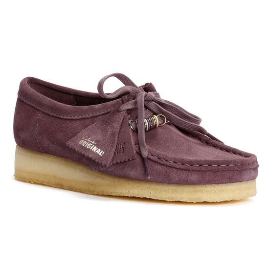 Clarks Originals Wallabee Suede Damesschoenen Paars - Image 2