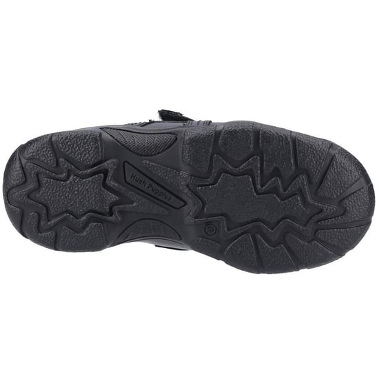 Hush Puppies Jongens Arlo Leren Schoolschoenen (Zwart) - Image 4