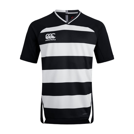Canterbury Heren Evader Hooped Vapodri Jersey (Zwart) - Image 1
