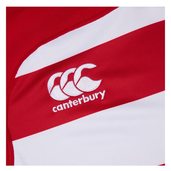 Canterbury Heren Evader Hooped Vapodri Jersey (Vlag Rood) - Image 3