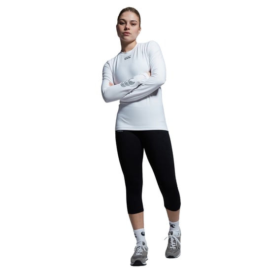 Canterbury Dames Thermoreg Langsleeve Base Layer Top (Wit) - Image 5