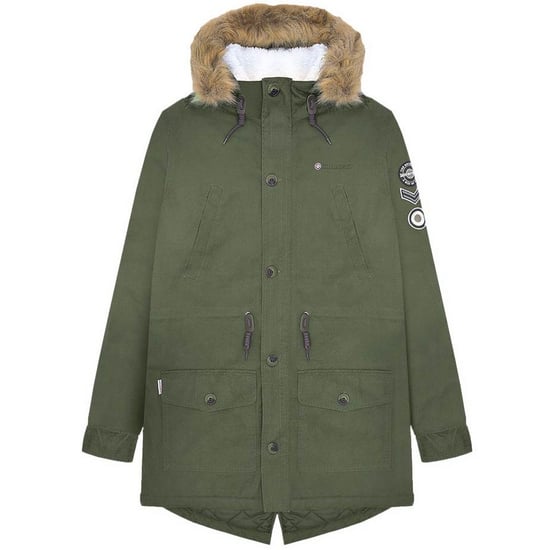 Lambretta Heren Sherpa gevoerde Parka (Kaki Groen) - Image 1