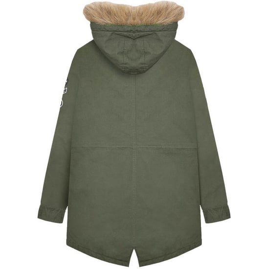 Lambretta Heren Sherpa gevoerde Parka (Kaki Groen) - Image 2