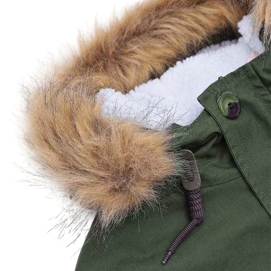 Lambretta Heren Sherpa gevoerde Parka (Kaki Groen) - Image 3
