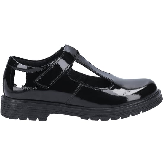Hush Puppies Meisjes Gracie Leren Schoolschoenen (Zwart) - Image 1