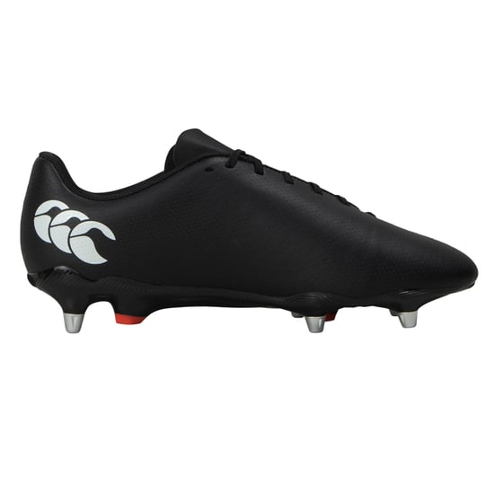 Canterbury Unisex Adult Speed Raze Zachte Grond Rugbyschoenen (Zwart, Wit) - Image 2