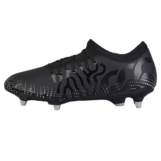 Canterbury Unisex Adult Speed Infinite Team Soft Ground Rugbyschoenen (Zwart/Metaalzilver) - Image 1