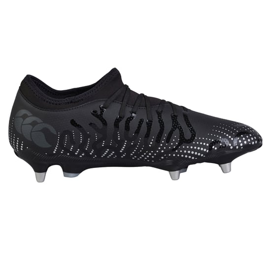 Canterbury Unisex Adult Speed Infinite Team Soft Ground Rugbyschoenen (Zwart/Metaalzilver) - Image 2