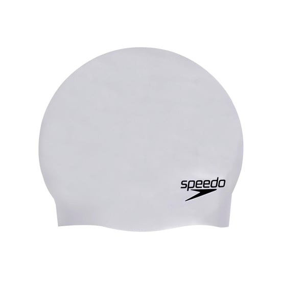 Speedo Unisex Adult 3D Silicone Swim Cap voor volwassenen (Zilver) - Image 1