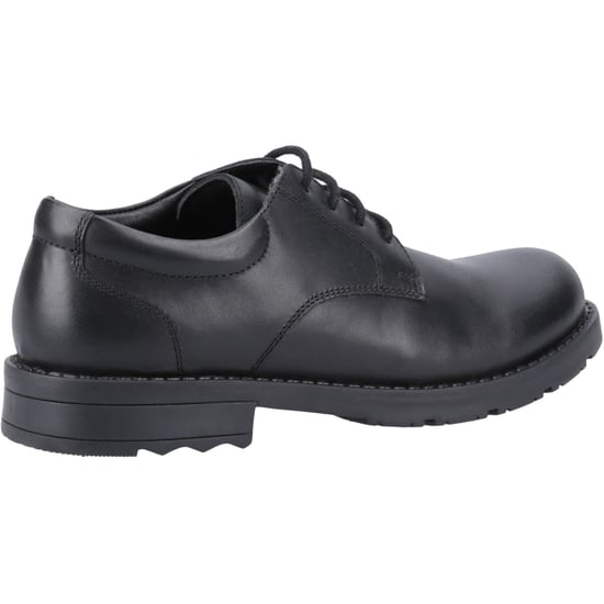 Hush Puppies Bruno Senior Leren Zwarte Derby Schoenen Voor Heren - Image 2