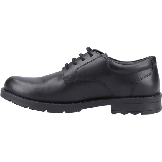 Hush Puppies Bruno Senior Leren Zwarte Derby Schoenen Voor Heren - Image 4