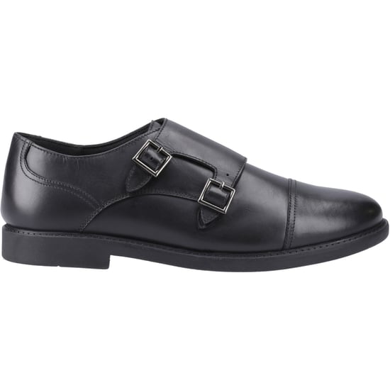 Hush Puppies Tim Monk Leren Zwarte Schoenen Voor Jongens - Image 5