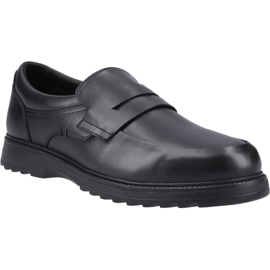 Hush Puppies Rocco Loafer Leer Jongens Zwarte Loafers - Image 1