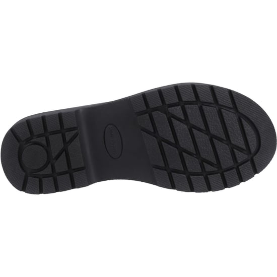 Hush Puppies Lydia Senior Meisjes Zwarte Leren Mocassins - Image 3