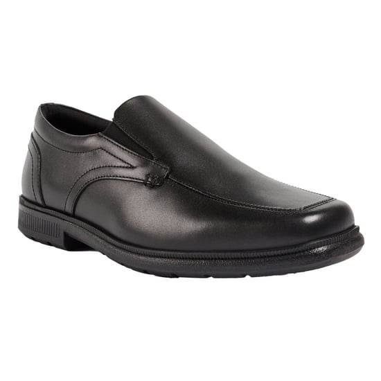 Pod Carpenter Leer Jongens Zwarte Loafers - Image 1