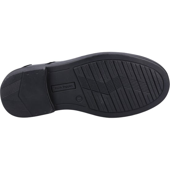 Hush Puppies Toby SNR Leer Jongens Zwarte Loafers - Image 3