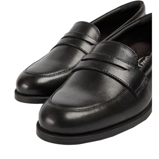Pod Islay Meisjes Zwarte Leren Mocassins - Image 6