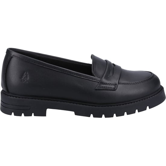 Hush Puppies Hazel Loafer SNR Meisjes Zwarte Leren Mocassins - Image 4