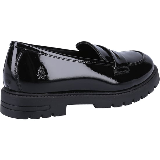Hush Puppies Hazel Patent SNR Meisjes Zwarte Leren Mocassins - Image 2