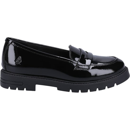 Hush Puppies Hazel Patent SNR Meisjes Zwarte Leren Mocassins - Image 4