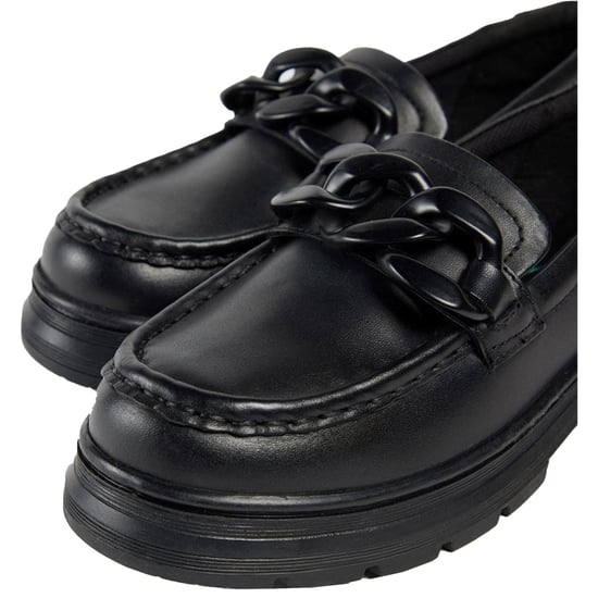 Pod Mina Meisjes Zwarte Leren Mocassins - Image 6