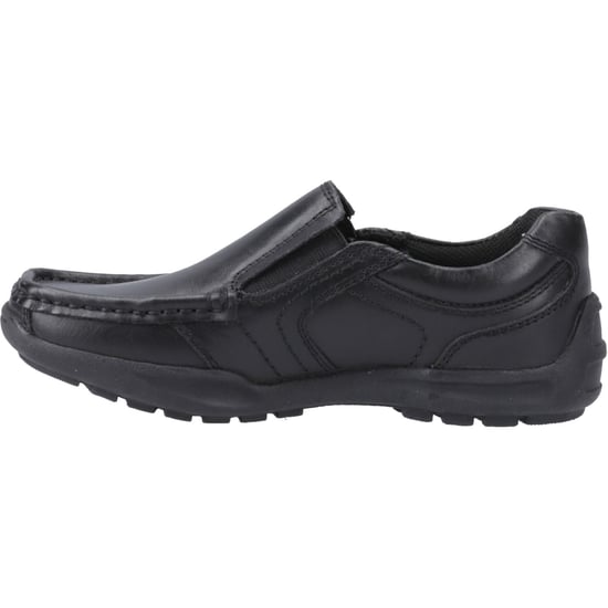Hush Puppies Morgan Leer Jongens Zwarte Loafers - Image 4