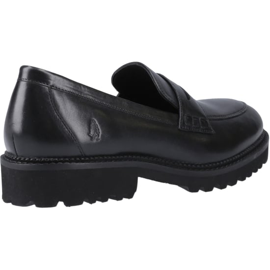 Hush Puppies Grazia Meisjes Zwarte Leren Mocassins - Image 2
