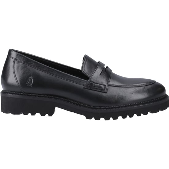 Hush Puppies Grazia Meisjes Zwarte Leren Mocassins - Image 5