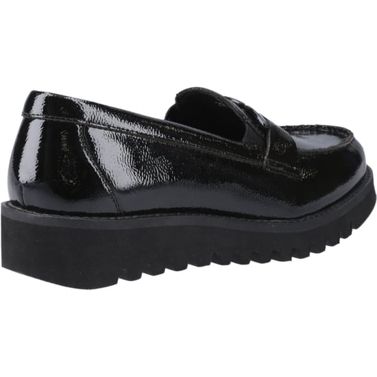 Hush Puppies Francis Loafer Patent Meisjes Zwarte Leren Mocassins - Image 2