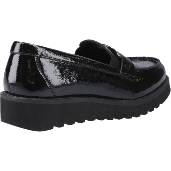 Hush Puppies Francis Loafer Patent Meisjes Zwarte Leren Mocassins - Image 2